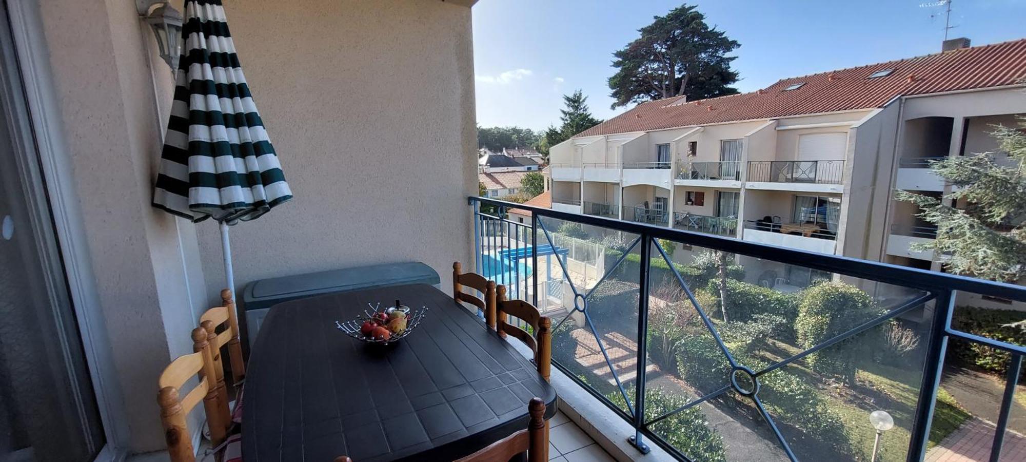 Appartement Au Calme Avec Piscine Et Parking Dans Residence Securisee Saint-Jean-de-Monts Luaran gambar